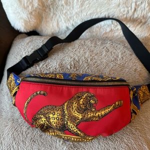 Authentic Versace multicolor nylon belt bag